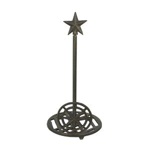 Cast Iron Compass Rose Paper Towel Holder Countertop Nautical Kitchen Decor